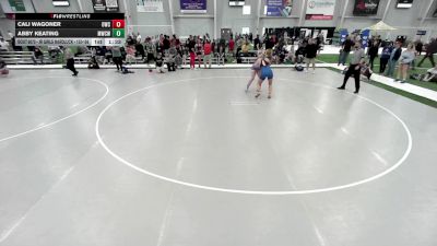 JR GIRLS HARDLUCK - 153-166 Champ. Round 2 - Cali Wagoner, Oakley Wrestling Club vs Abby Keating, MO West Championship Wrestling Club