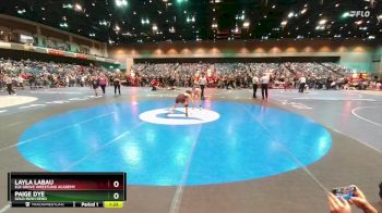 96-104 lbs Round 1 - Paige Dye, Gold Rush Reno vs Layla Labau, Elk Grove Wrestling Academy