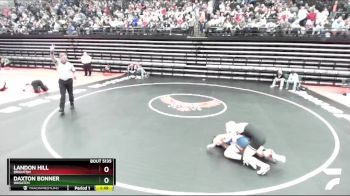 138 lbs Quarterfinal - Daxton Bonner, Wasatch vs Landon Hill, Brighton