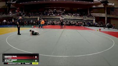 50 lbs Champ. Round 1 - Wyatt Ebnet, Holdingford vs Mavryk Pahl, Pine Island