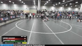 78 lbs 7th Place Match - Jeffrey Dunaway, IL vs Fernando Jimeno, TX