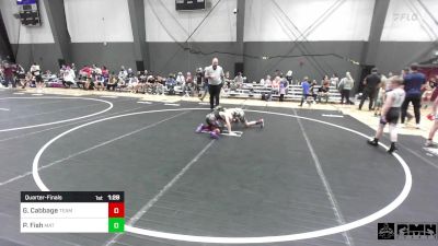 85 lbs Quarterfinal - Graham Cabbage, Team Real Life vs Parker Fish, Mat Rats Rebooted