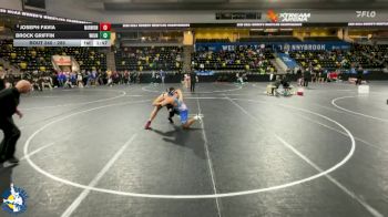 285 lbs Champ. Round 1 - Brock Griffin, Wilmot Union vs Joseph Favia, Aurora (Marmion Academy)