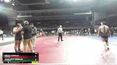 190 lbs Cons. Round 3 - Akhilleus Ornelas, El Capitan vs Diego Castillo, Hughson