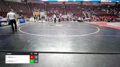 133 lbs Round Of 16 - Camden Baum, Bishop McDevitt vs Karter Stone, Montoursville