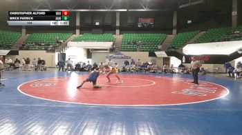 134 lbs Semifinals (8 Team) - Chirstopher Alford, Beauregard HS vs Brice Patrick, Arab
