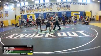 132 lbs Round 5 (8 Team) - Jayden Thomas, Westside Wrestling vs Kyle Brown, Black Hive