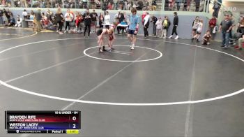 84 lbs Champ. Round 1 - Weston Lacey, Mid Valley Wrestling Club vs Brayden Rife, North Pole Wrestling Club