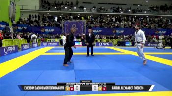 Gabriel Alexander Rosberg vs Emerson Cassio Monteiro Da Silva 2026 European Jiu-Jitsu IBJJF Championship