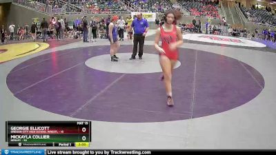 152 lbs Round 1 - Georgie Ellicott, Oregon City High School Wrestl vs Mickayla Collier, Henley