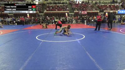 87 lbs Cons. Round 3 - Colt Pettis, Darkhorse Wrestling Club vs Owen Lake, Spartan Youth Wrestling Club