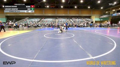 108 lbs Consi Of 8 #1 - Jordan Dodge, BULLDOG WRESTLING CLUB vs Ledger Kemper, Burns Oregon