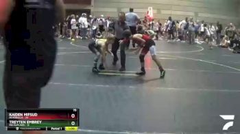 75 lbs Round 5 (6 Team) - Kaiden Mifsud, Mi Pitbulls vs Treyten Embrey, MO Outlaws