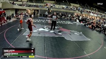 107 lbs Quarterfinals (8 Team) - Gage Loftin, Post Falls vs Landon Benrud, Menomonie