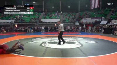 7A 175 lbs Champ. Round 1 - Rylan Davis, Thompson HS vs Brandon Bethea, Huntsville