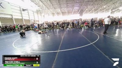 75 lbs Quarterfinal - Mason Huitt, Badlands Elite vs Treycen O`Dell, Sanderson Wrestling Academy