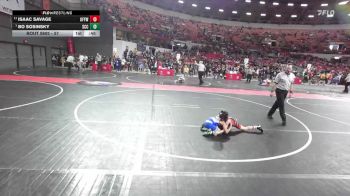 57 lbs Cons. Semi - Isaac Savage, Oconto Falls/Abrams Youth Wrestling vs Bo Sosinsky, St Croix Central