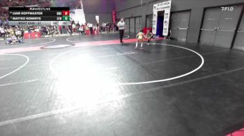 57 lbs Semifinal - Matteo Roberts, Monona Grove/McFarland Wrestling Club vs Liam Hoffmaster, Dodgeville Mat Club