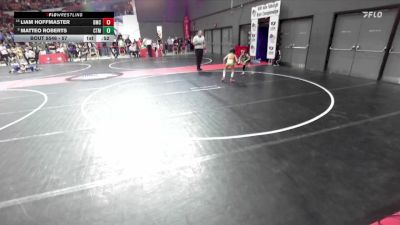 57 lbs Semifinal - Matteo Roberts, Monona Grove/McFarland Wrestling Club vs Liam Hoffmaster, Dodgeville Mat Club