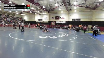 110 lbs Cons. Round 4 - Astrid Lorenzo, Santa Ana Valley vs Danielle Nunez, Adelanto