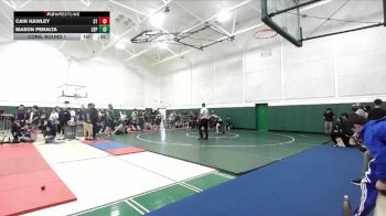 138 lbs Cons. Round 1 - Mason Peralta, Long Beach Poly vs Cain Hawley, South Torrance