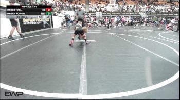 43-46 lbs Rr Rnd 3 - Ryder Hall, Tecumseh Youth Wrestling vs Henry Howell, Henryetta Knights Wrestling Club