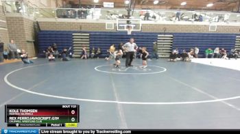 50 lbs Semifinal - Kole Thomsen, Fighting Squirrels vs Rex Ferrojavascript:g1MainMenuItem, Caldwell Wrestling Club