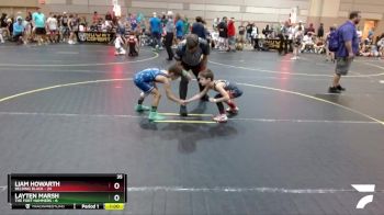 56 lbs Finals (8 Team) - Liam Howarth, Belding Black vs Layten Marsh, The Fort Hammers