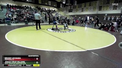 83 lbs Quarterfinal - Bruno Lechiara, Mantanona TC vs Jonah Cruz Villamil, Socal Grappling Wrestling Club