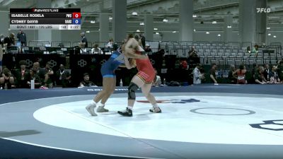 170 lbs Cons. Semis - Isabelle Rodela, Peninsula Wrestling Club vs Cydney Davis, Bel Air High School Wrestling