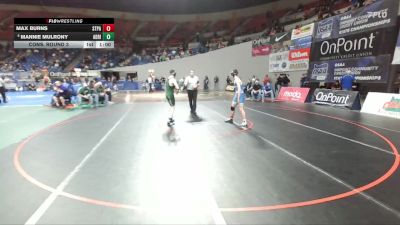 2A/1A Boys 138 Cons. Round 3 - Mannie Mulrony, Adrian Boys vs Max Burns, St. Paul Boys