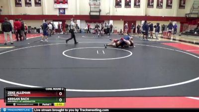 285 lbs Cons. Round 2 - Zeke Alleman, Utah Tech vs Keegan Bach, University Of Washington