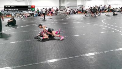 100 lbs Placement (4 Team) - Selena Hagood, R&R Ladies Black vs Laura Ayala, Level Up Wrestling Center