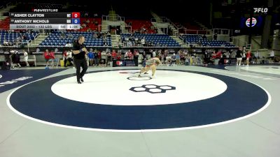 132 lbs Cons. Sub-rd Of 16 - Asher Clayton, MT vs Anthony Nichols, MN