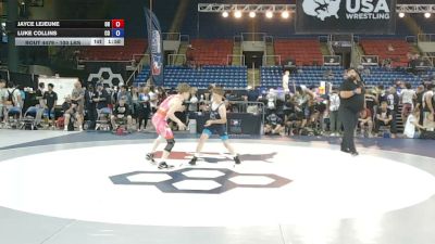 100 lbs Cons. Rd Of 32 - Jayce LeJeune, Ohio vs Luke Collins, Colorado