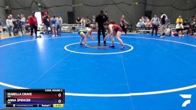 145 lbs Cons. Round 2 - Isabella Crave, WA vs Anna Spencer, WA