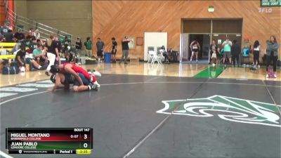 184 lbs Semifinal - Juan Pablo, Lemoore College vs Miguel Montano, Bakersfield College