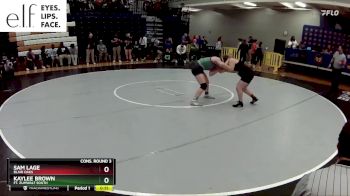 140 lbs. Cons. Round 3 - Kaylee Brown, Ft. Zumwalt South vs Sam Lage, Blair Oaks