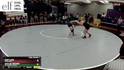 140 lbs. Cons. Round 3 - Kaylee Brown, Ft. Zumwalt South vs Sam Lage, Blair Oaks