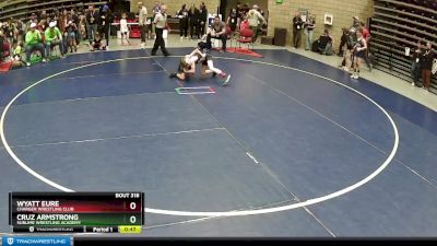 70 lbs Semifinal - Cruz Armstrong, Sublime Wrestling Academy vs Wyatt Eure, Charger Wrestling Club