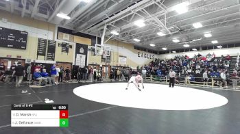 132 lbs Consi Of 8 #2 - Dugan Marsh, Norwich Free Academy vs Jesse Defonce, Danbury