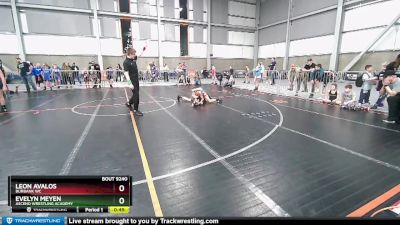 95-98 lbs Round 3 - Evelyn Meyen, Ascend Wrestling Academy vs Leon Avalos, Burbank WC