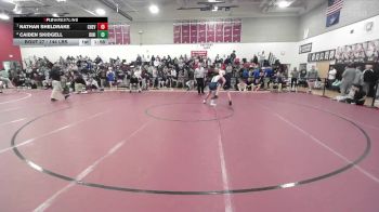 144 lbs Quarterfinal - Nathan Sheldrake, Cheverus/Falmouth vs Caiden Skidgell, Dirigo