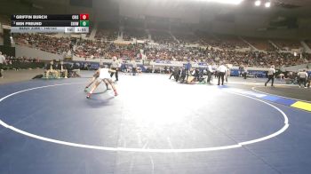 140-D3 1st Place Match - Griffin Burch, Crismon High School vs Ben Freund, Show Low High School