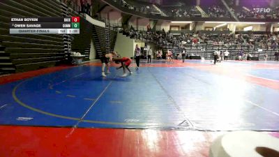 150 lbs Quarterfinal - Ethan Boykin, Backyard Bullies Wrestling Club vs Owen Savage, Commerce Wrestling Club