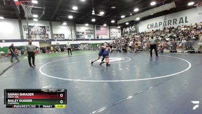 120 lbs 3rd Place Match - Samah Shrader, Great Oak vs Bailey Dugger, Chaparral