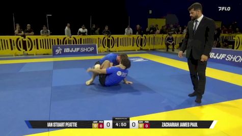 Zachariah James Paul vs Ian Stuart Peattie 2025 Pan IBJJF Jiu-Jitsu No-Gi Championship