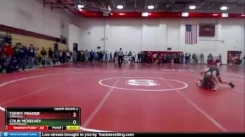 113 lbs Champ. Round 2 - Tommy Frazier, Zionsville vs Colin Mckelvey, Brownsburg