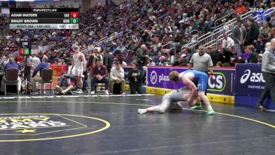 189 lbs Semifinal - Adam Waters, Faith Christian vs Brady Brown, Derry Area