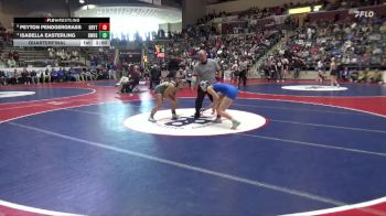 6A 125 lbs Quarterfinal - Isabella Easterling, Bentonville West vs Peyton Pendgergrass, Bryant High School